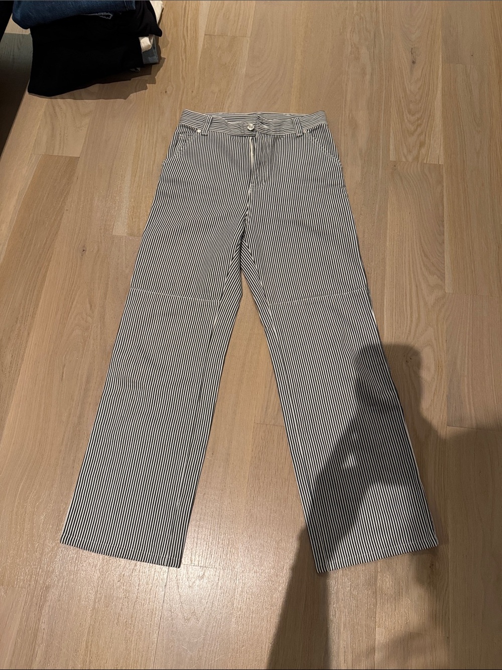 Carpenter Striped Denim in Black & White